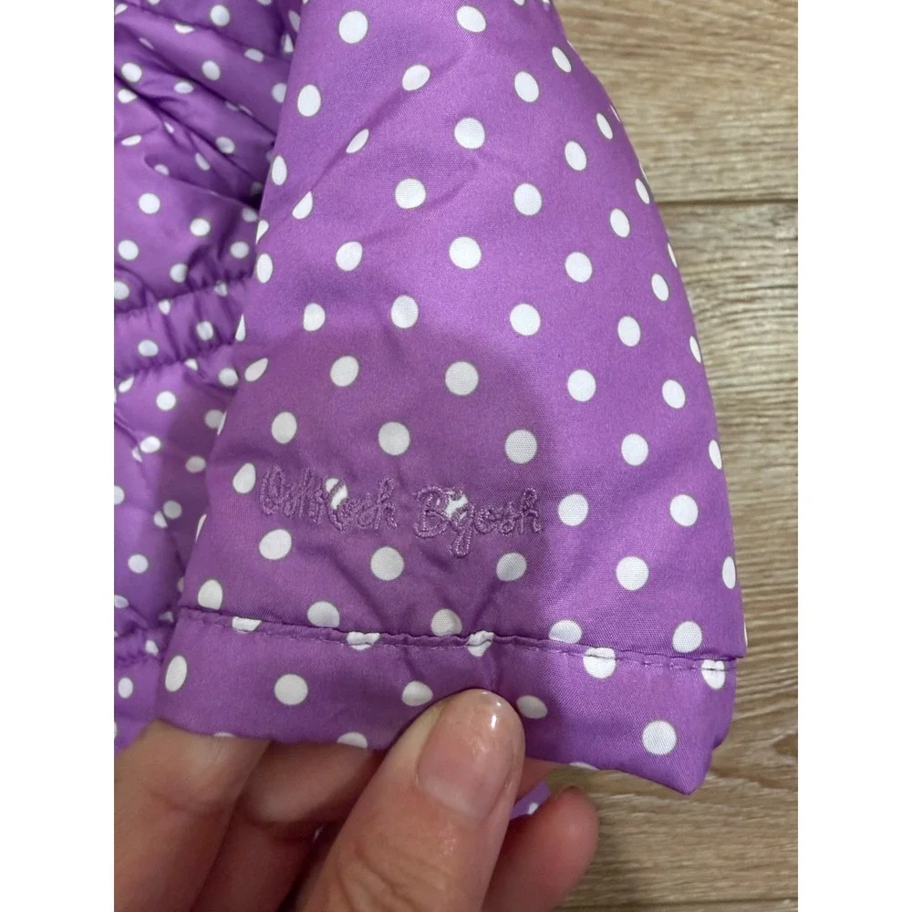 OshKosh B'gosh Girls 2T Purple Polka Dot Puffer Jacket Snow Bib Set